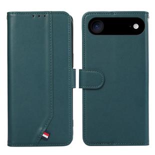 For iPhone 17 Air ABEEL Delicate Texture Splicing RFID Leather Phone Case(Green)