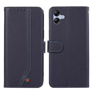 For Samsung Galaxy A07 5G ABEEL Delicate Texture Splicing RFID Leather Phone Case(Blue)