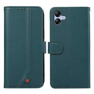For Samsung Galaxy A07 5G ABEEL Delicate Texture Splicing RFID Leather Phone Case(Green)