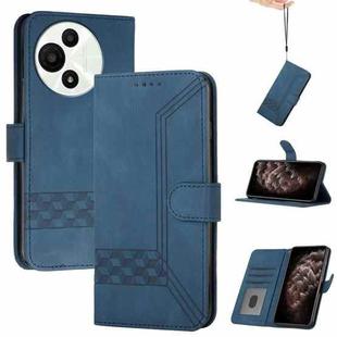 For TCL 60 SE NxtPaper 5G Cubic Skin Feel Flip Leather Phone Case(Blue)