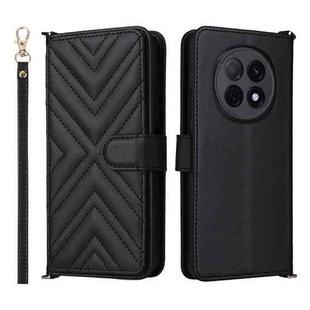 For OPPO F29 Pro 5G Global Multifunctional 6-Card Slots Leather Phone Case with Wrist Strap(Black)