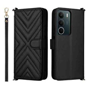 For Realme C71 4G Multifunctional 6-Card Slots Leather Phone Case with Wrist Strap(Black)