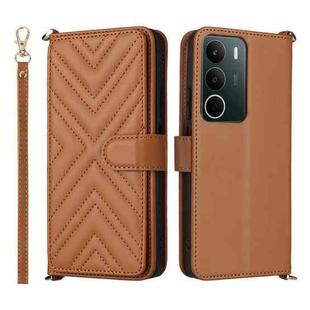 For Realme C71 4G Multifunctional 6-Card Slots Leather Phone Case with Wrist Strap(Brown)