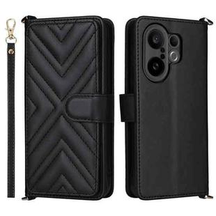 For vivo X200 FE / S30 Pro mini 5G Multifunctional 6-Card Slots Leather Phone Case with Wrist Strap(Black)