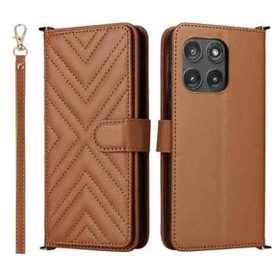 For Motorola Edge 5G 2025 Multifunctional 6-Card Slots Leather Phone Case with Wrist Strap(Brown)