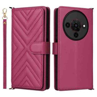 For ZTE Blade A76 5G Multifunctional 6-Card Slots Leather Phone Case with Wrist Strap(Rose Red)