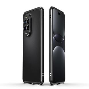 For Huawei nova 13 Pro Aurora Series Lens Protector + Metal Frame Phone Case(Black Silver)