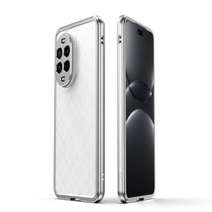 For Huawei nova 13 Pro Aurora Series Lens Protector + Metal Frame Phone Case(Silver)