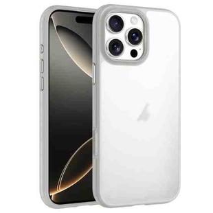 For iPhone 16 Pro Max Phantom Frosted Airbag Shockproof Transparent Phone Case(Grey)