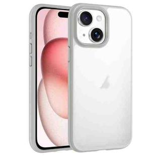 For iPhone 15 Phantom Frosted Airbag Shockproof Transparent Phone Case(Grey)