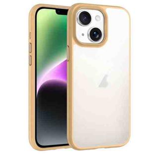 For iPhone 14 Phantom Frosted Airbag Shockproof Transparent Phone Case(Yellow)