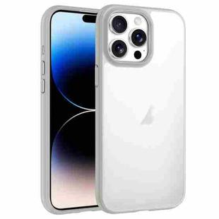 For iPhone 14 Pro Max Phantom Frosted Airbag Shockproof Transparent Phone Case(Grey)