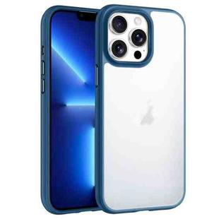 For iPhone 13 Pro Phantom Frosted Airbag Shockproof Transparent Phone Case(Blue)