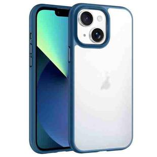 For iPhone 13 Phantom Frosted Airbag Shockproof Transparent Phone Case(Blue)