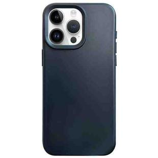 For iPhone 14 Pro Dopamine Simple Imitation Liquid Silicone Phone Case(Black)