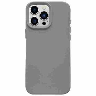 For iPhone 13 Pro Max Dopamine Simple Imitation Liquid Silicone Phone Case(Starry Grey)