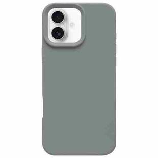 For iPhone 17 Dopamine Simple Imitation Liquid Silicone Phone Case(Starry Grey)