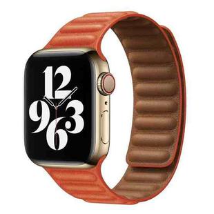 For Apple Watch Series 9&8&7 41mm / SE 3&SE 2&6&SE&5&4 40mm / 3&2&1 38mm Leather Watch Band (Rose Jaipur)