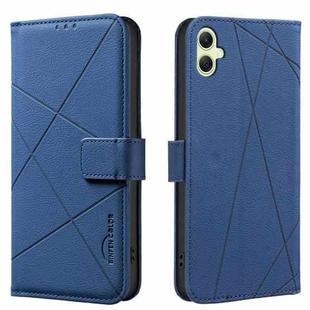 For Samsung Galaxy A05 Geometric Pattern RFID Leather Phone Case(Blue)