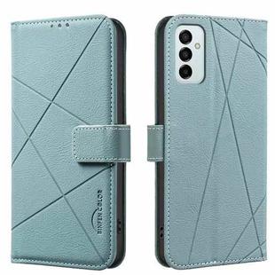 For Samsung Galaxy A23 / M23 / M13 4G Geometric Pattern RFID Leather Phone Case(Green)