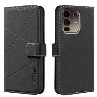 For Infinix Note 50 Pro+ 5G Geometric Pattern RFID Leather Phone Case(Black)