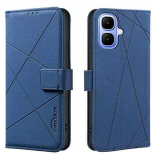 For Infinix Smart 10 4G Geometric Pattern RFID Leather Phone Case(Blue)
