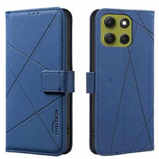 For Motorola Moto G86 5G Geometric Pattern RFID Leather Phone Case(Blue)