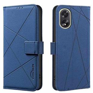 For OPPO A38 4G / A18 4G Geometric Pattern RFID Leather Phone Case(Blue)