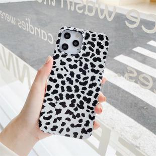 For iPhone 12 Pro Max Leopard Pattern Non-full Coverage TPU Protective Case(White)