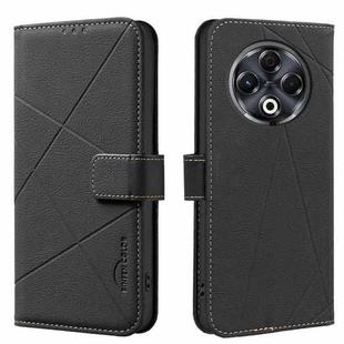 For Tecno Spark 30 4G Geometric Pattern RFID Leather Phone Case(Black)