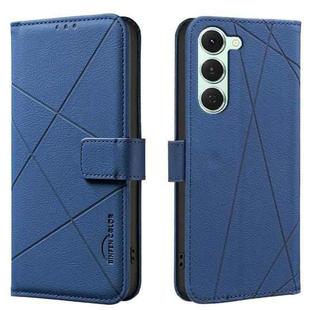 For Tecno Spark 40 Pro 4G Geometric Pattern RFID Leather Phone Case(Blue)