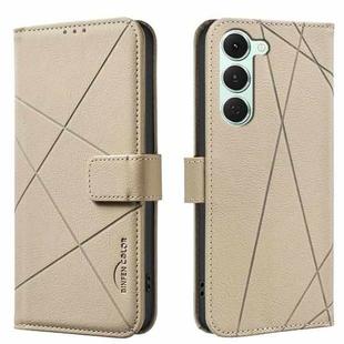 For Tecno Spark 40 Pro 4G Geometric Pattern RFID Leather Phone Case(Beige)