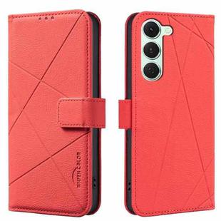 For Tecno Spark 40 Pro 4G Geometric Pattern RFID Leather Phone Case(Red)