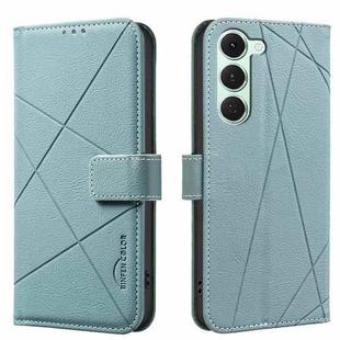 For Tecno Spark 40 Pro 4G Geometric Pattern RFID Leather Phone Case(Green)