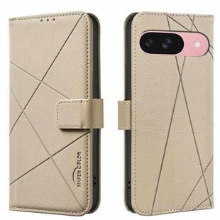 For Google Pixel 9 / 9 Pro Geometric Pattern RFID Leather Phone Case(Beige)