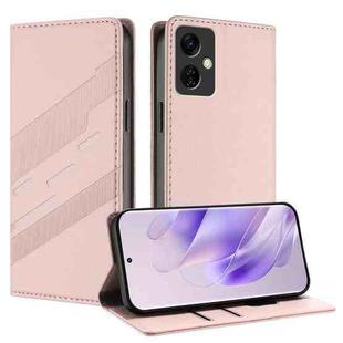 For itel A24 Pro Embossed Multi-functional Wallet Retro Leather Phone Case(Pink)