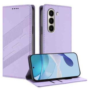 For itel A95 5G Embossed Multi-functional Wallet Retro Leather Phone Case(Light Purple)