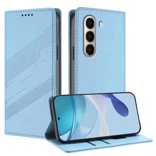For itel A95 5G Embossed Multi-functional Wallet Retro Leather Phone Case(Light Blue)