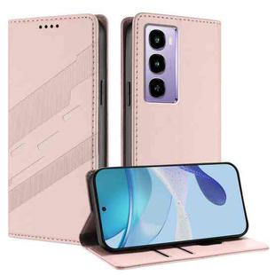 For itel City 100 Embossed Multi-functional Wallet Retro Leather Phone Case(Pink)