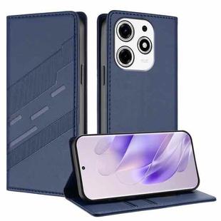 For Tecno Spark 10 Pro Magic Embossed Multi-functional Wallet Retro Leather Phone Case(Dark Blue)