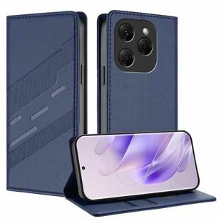 For Tecno Spark 20 Pro Embossed Multi-functional Wallet Retro Leather Phone Case(Dark Blue)