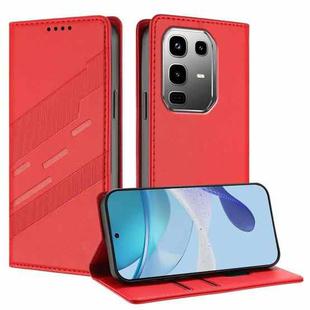 For Infinix Note 50 Pro+ 5G Embossed Multi-functional Wallet Retro Leather Phone Case(Red)