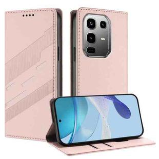For Infinix Note 50 Pro+ 5G Embossed Multi-functional Wallet Retro Leather Phone Case(Pink)