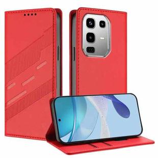 For Infinix Note 50 Pro 4G Embossed Multi-functional Wallet Retro Leather Phone Case(Red)