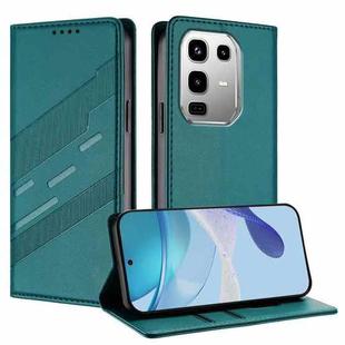 For Infinix Note 50 Pro 4G Embossed Multi-functional Wallet Retro Leather Phone Case(Dark Green)