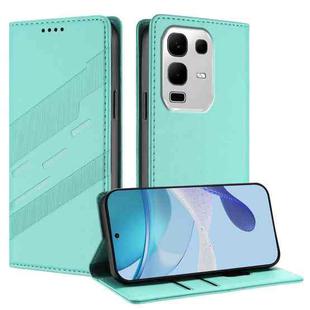 For Infinix Note 50s 5G Embossed Multi-functional Wallet Retro Leather Phone Case(Mint Green)
