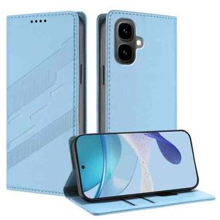 For Infinix Smart 10 4G Embossed Multi-functional Wallet Retro Leather Phone Case(Light Blue)