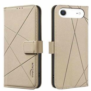 For iPhone 17 Air Geometric Pattern RFID Leather Phone Case(Beige)