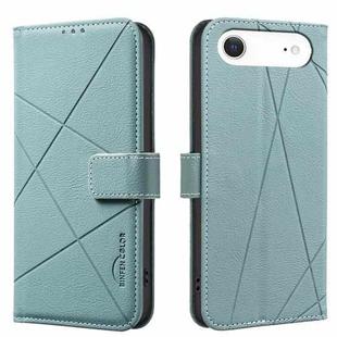 For iPhone 17 Air Geometric Pattern RFID Leather Phone Case(Green)