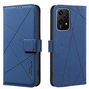 For Honor 200 Lite Geometric Pattern RFID Leather Phone Case(Blue)